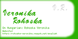 veronika rohoska business card